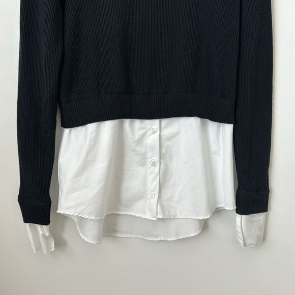 Kule The Chelsea Cashmere Blend Sweater in Black Size: XS - Picture 3 of 7